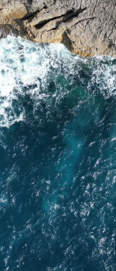 Ocean view from above.