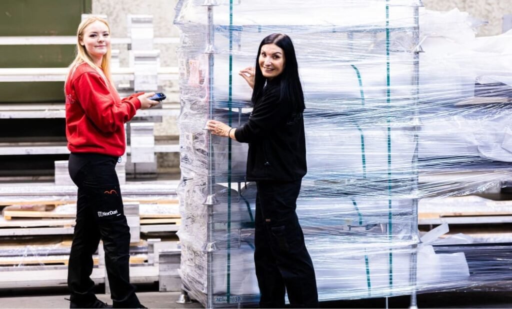Women working in a factory.