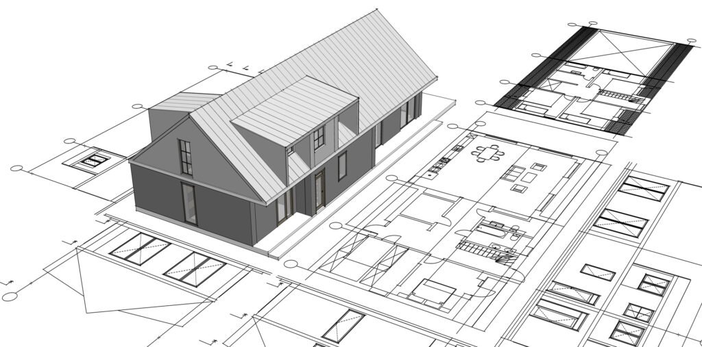 NorDan Windows Architectural drawing on a white background